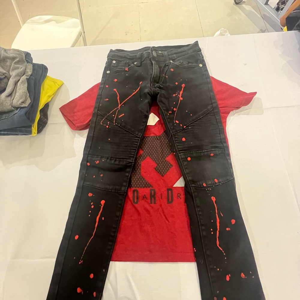 Boys Jordan shirt and jeans
